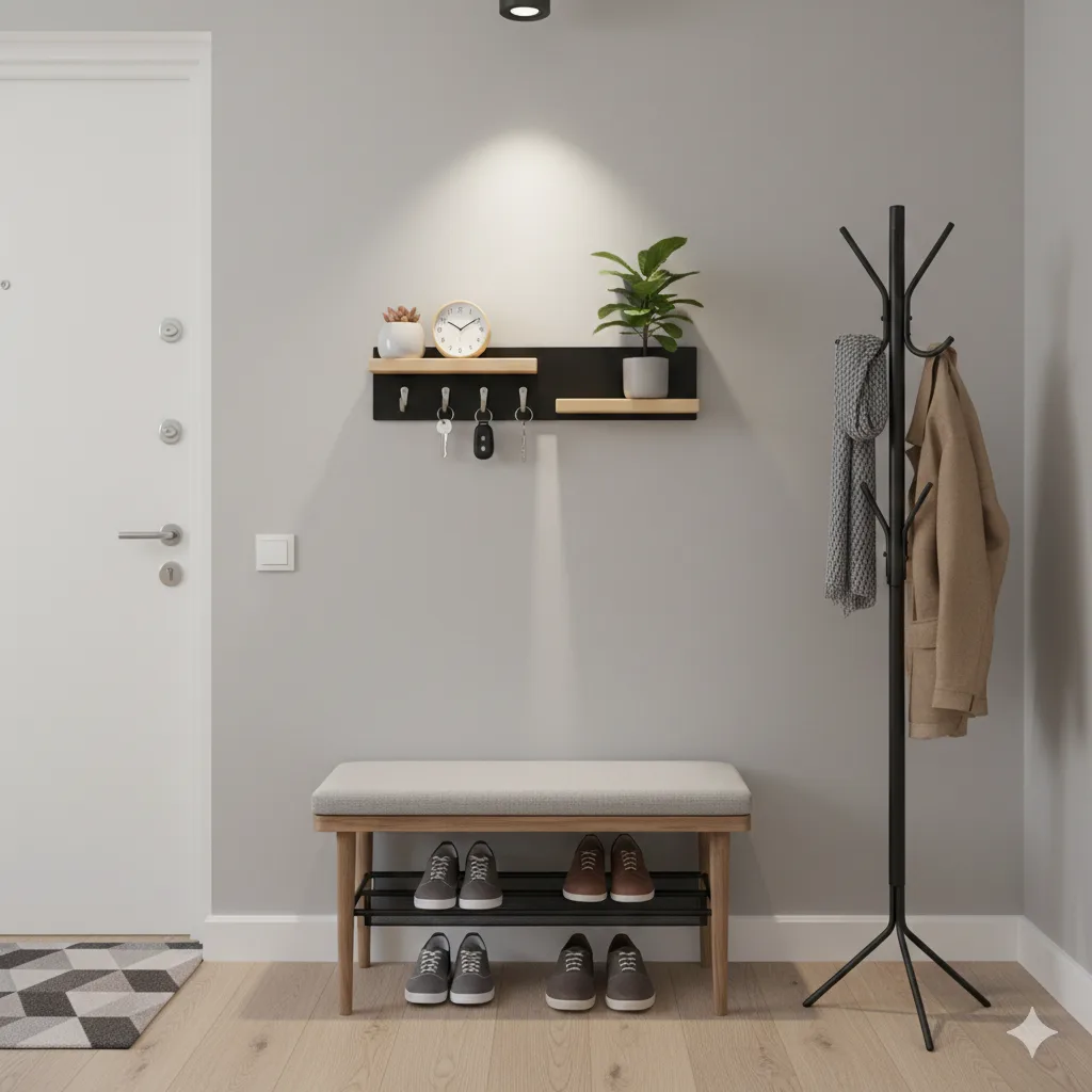Modern Minimalist Wall-Mounted Key Holder