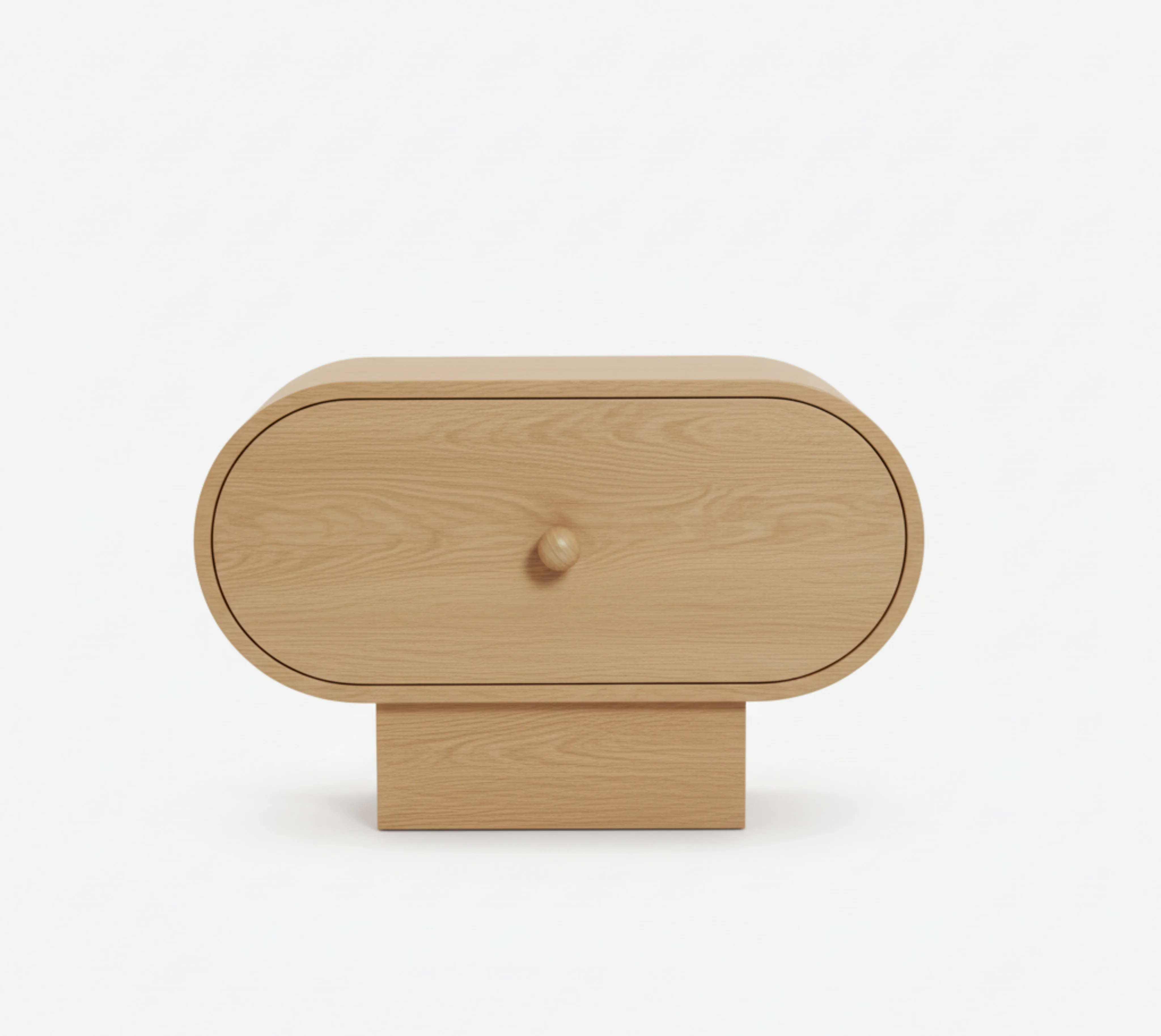 The Oval Capsule Floating-Effect Nightstand ( Set of two )