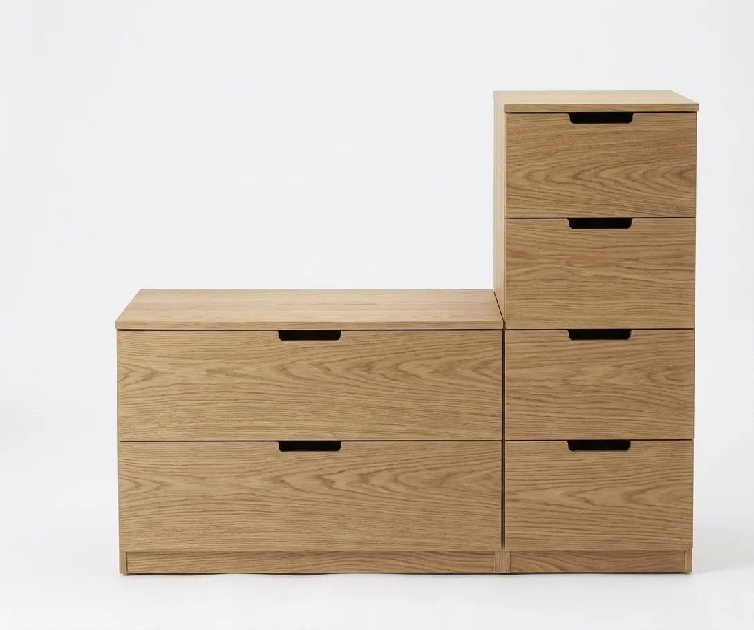 Modern Multi-Tiered Modular Wooden Shoe Cabinet & Entryway Organizer
