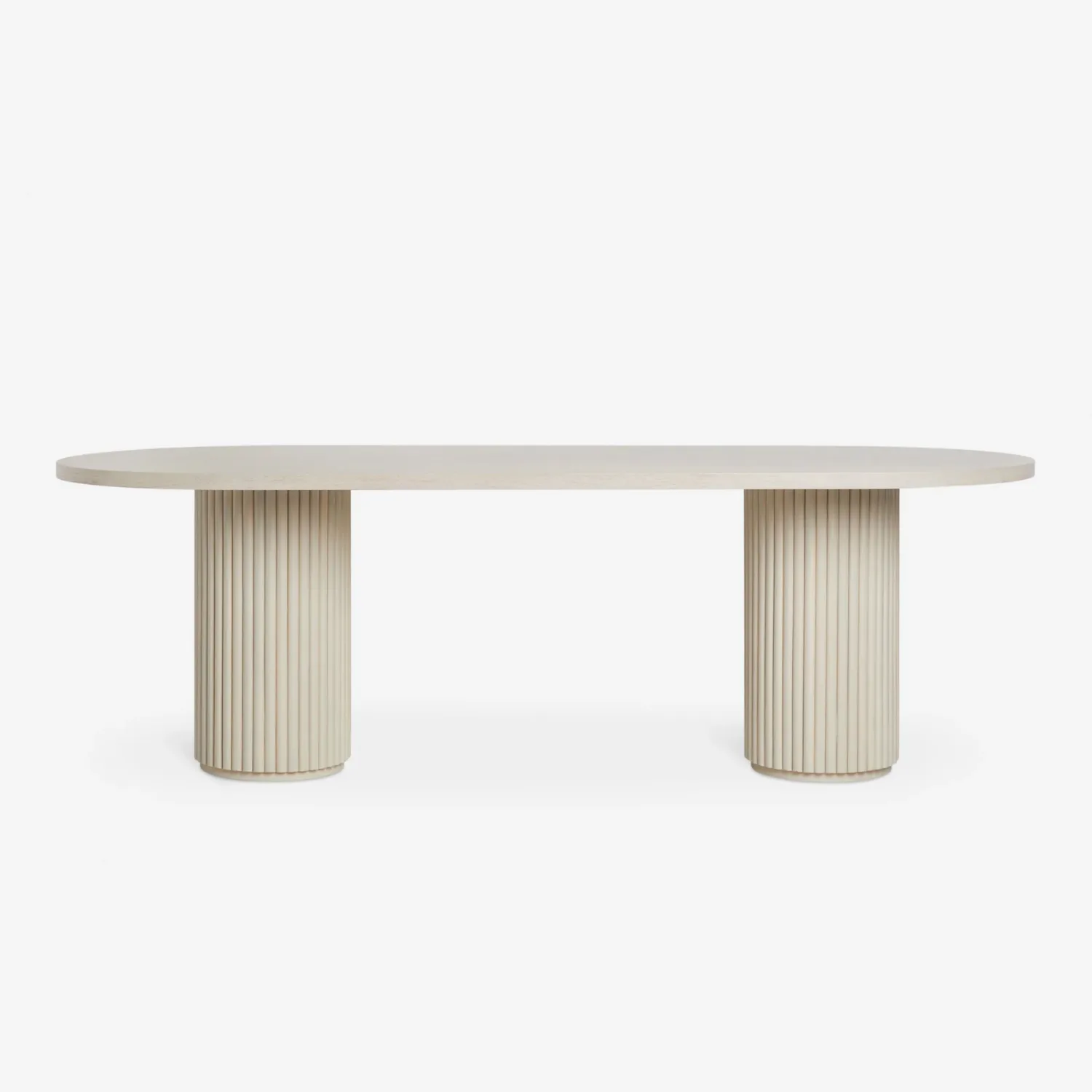 The Reeded 6 seat Oval Dining Table