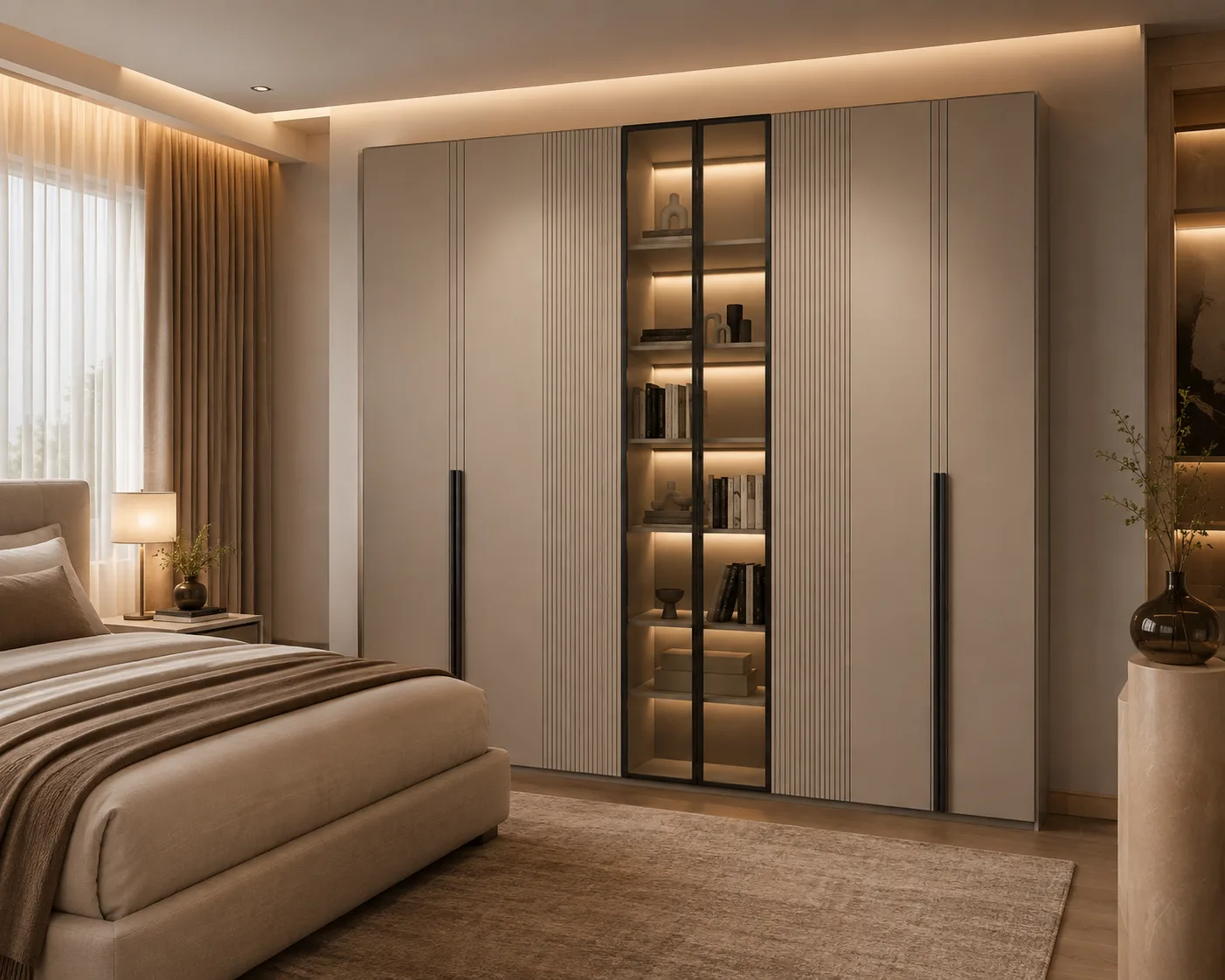 Luna Double Display Wardrobe