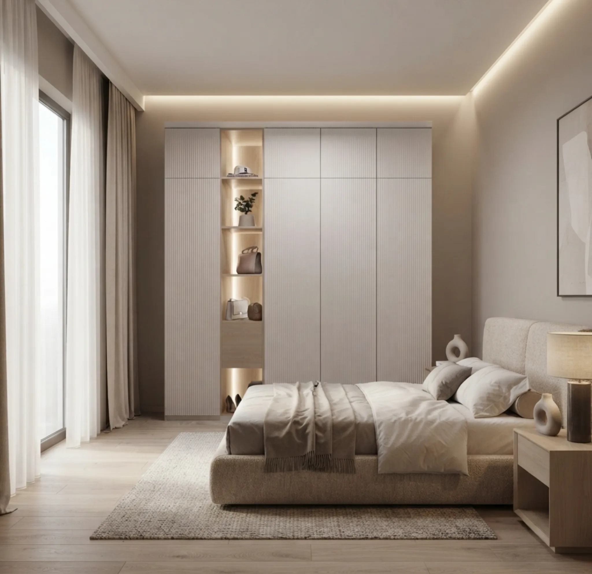 Siena Fluted Wardrobe