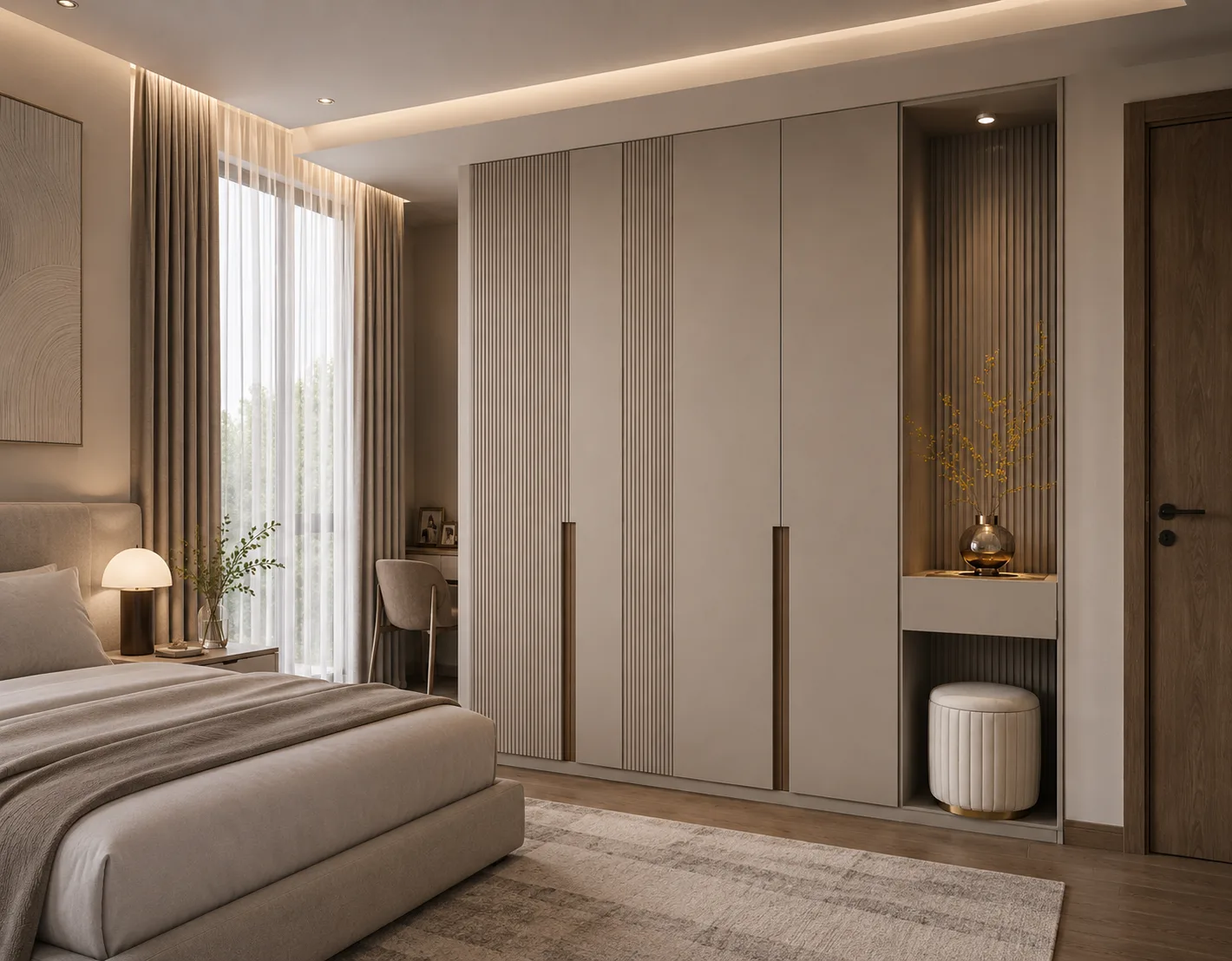 Verona Fluted Wardrobe