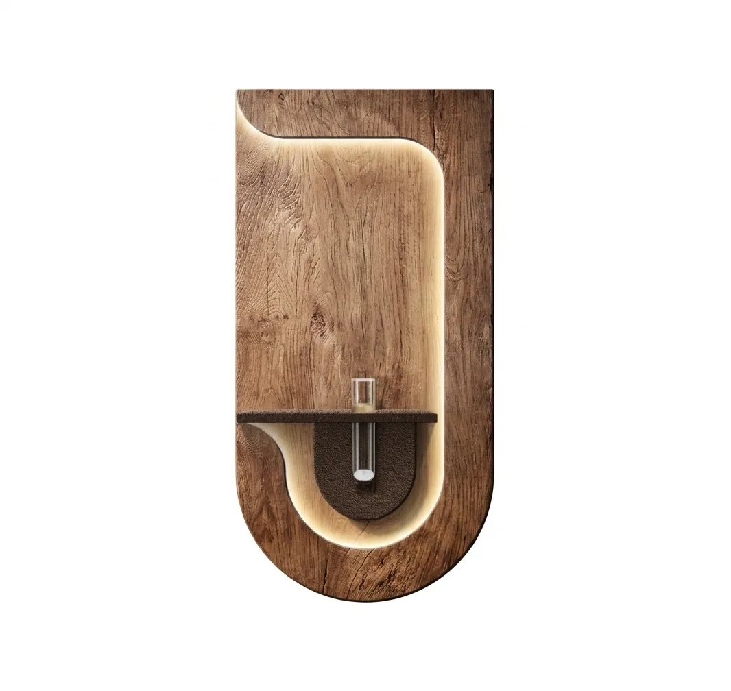 The Tetra Abstract Geometric Wall Art Console