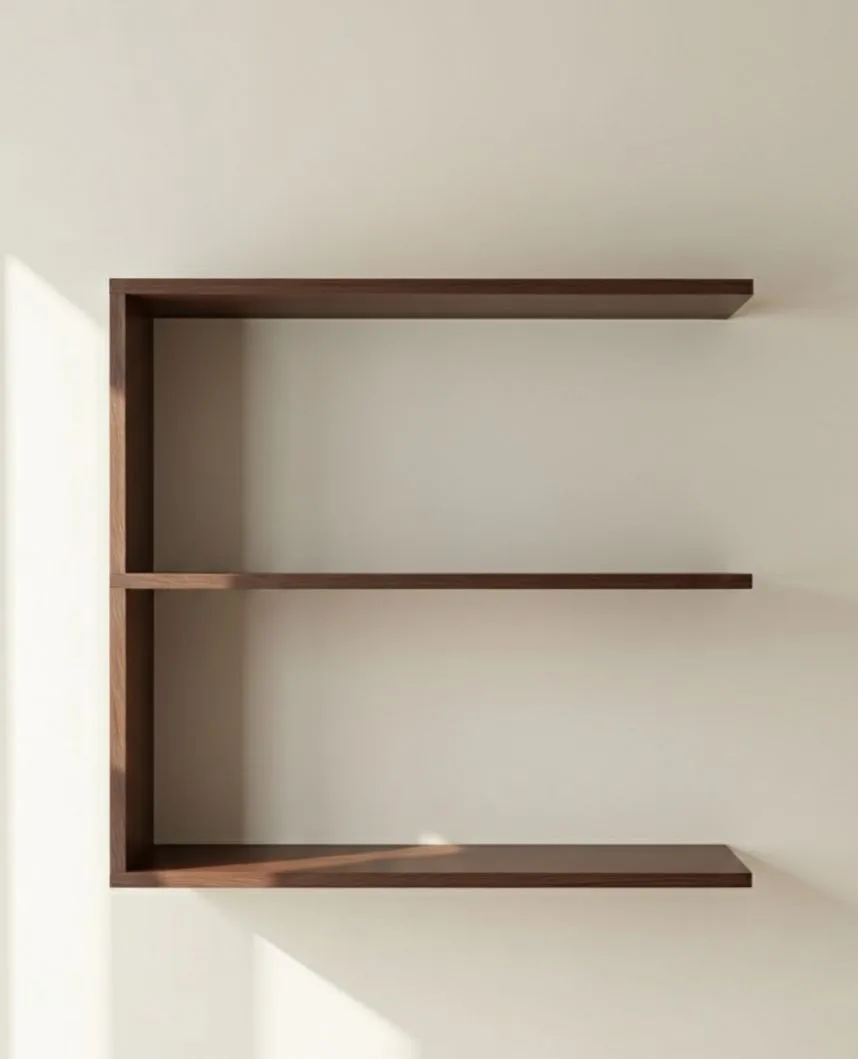 Modern Wall-Mounted Wooden Shelf