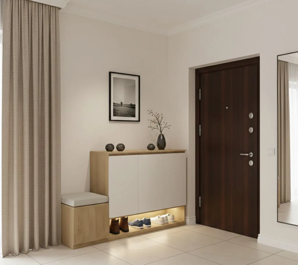 Lumina Hallway Organizer – Shoe Cabinet & Bench with Integrated LED Lighting