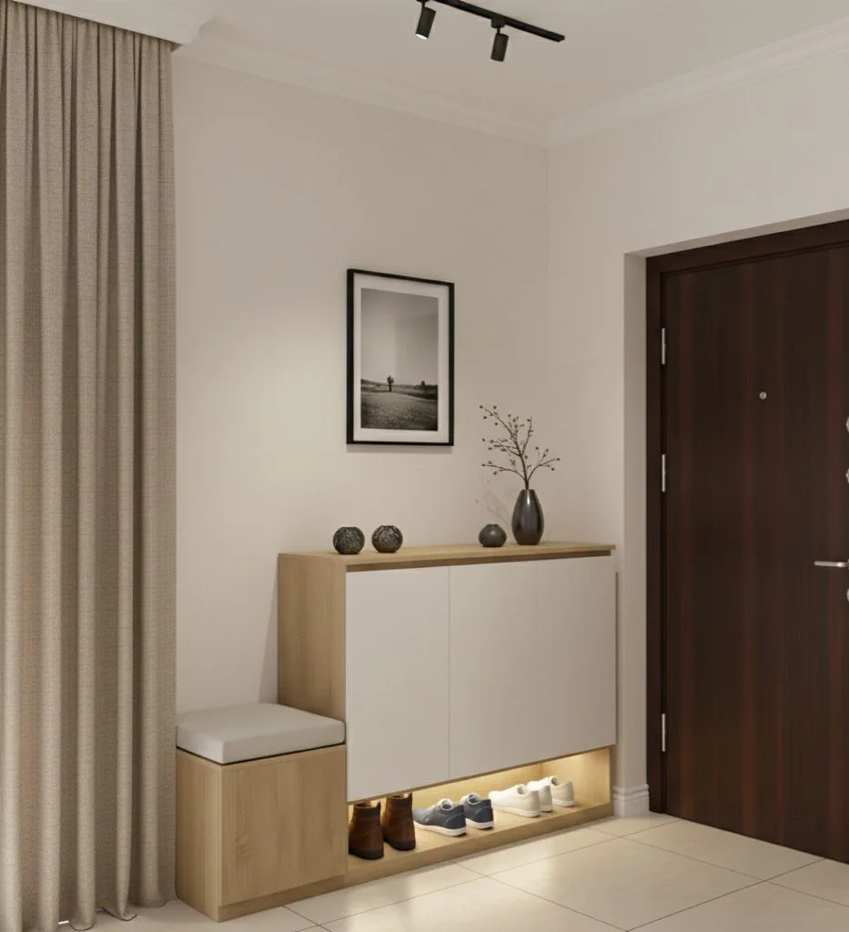 Lumina Hallway Organizer – Shoe Cabinet & Bench with Integrated LED Lighting
