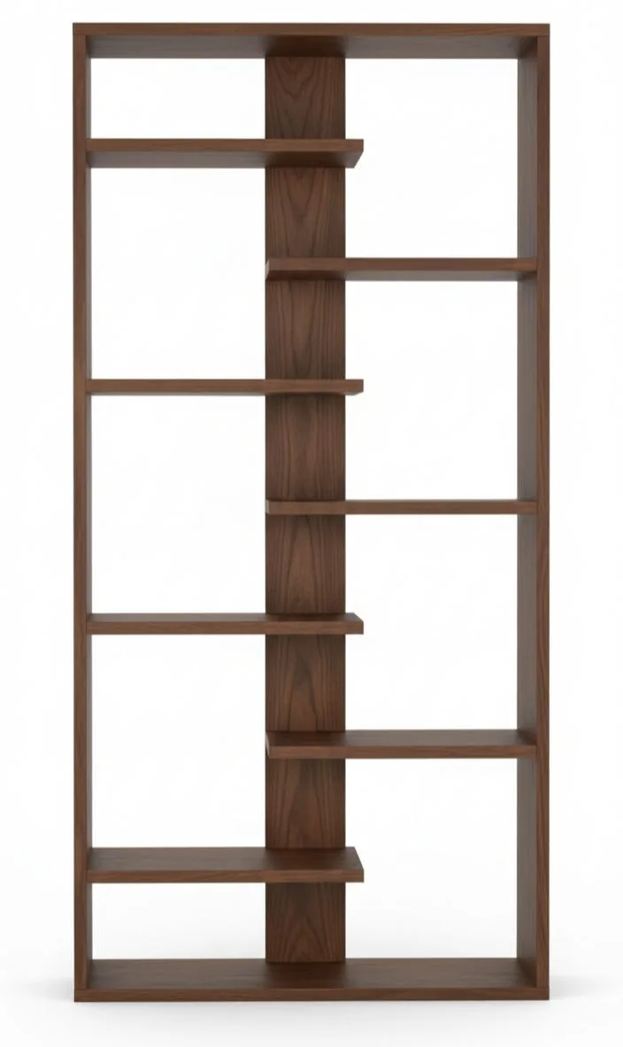 The Linear Geometry Multi-Level Decorative Bookcase