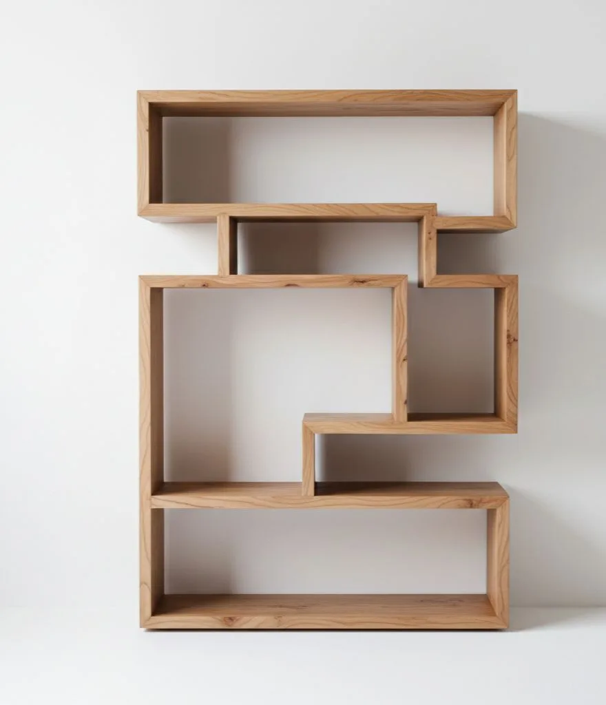 The Puzzle Geometric Open-Frame Bookcase